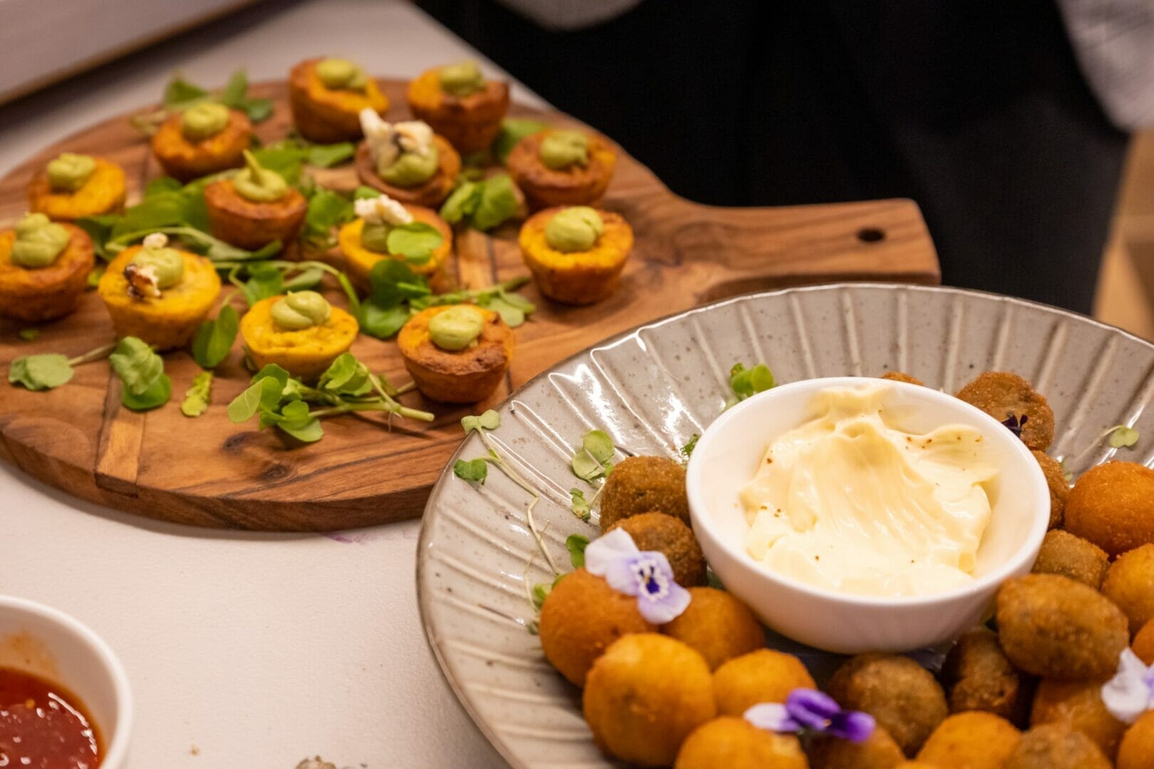 Canapes and finger food for preferred suppliers page