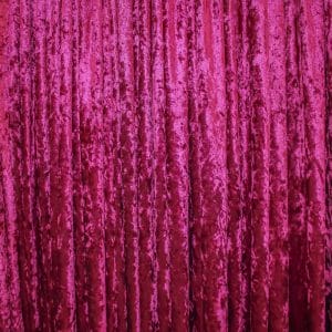Crushed Velvet Dark Pink Drape Hire Melbourne