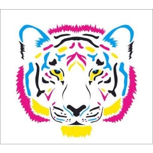 Standard Coloured Tiger Backdrop Hire Melbourne