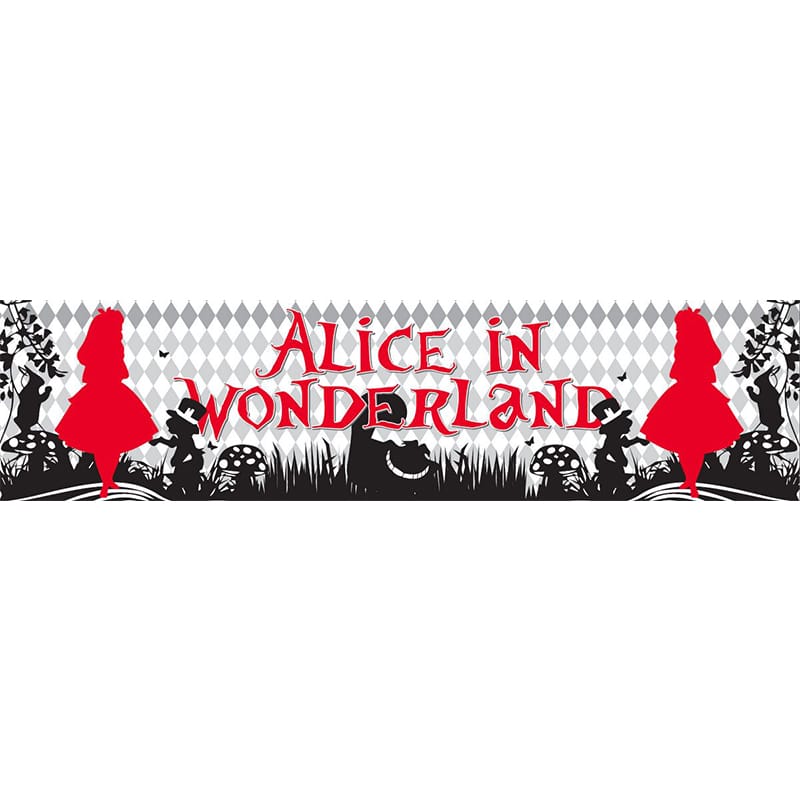 Alice In Wonderland Themed Entrance Banner Hire Melbourne