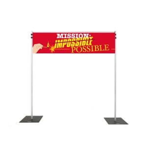 Backdrop Rigging with mission possible banner hire melbourne