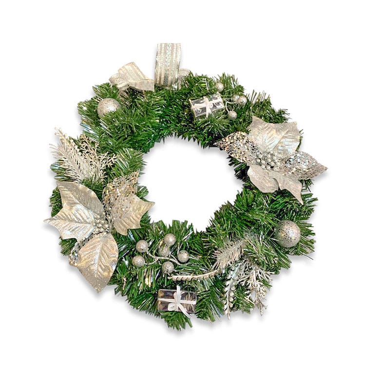 Silver Christmas Wreath