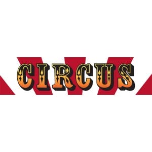 Circus Themed Entrance Banner Hire Melbourne