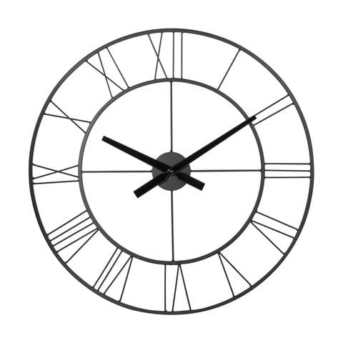 Black Metal Clock