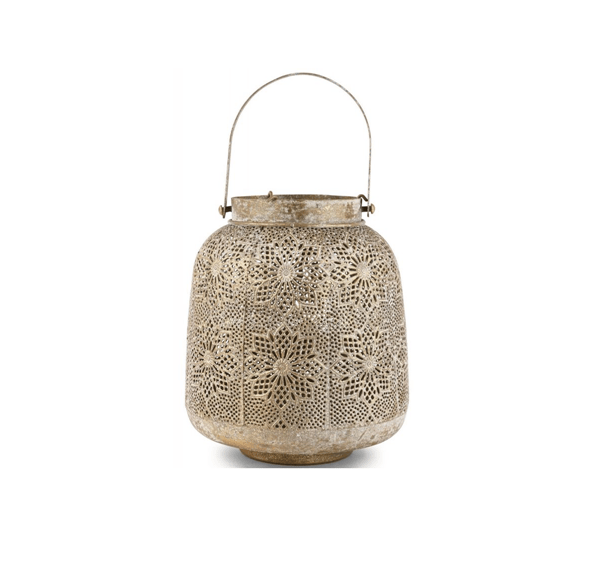 Gold Mesh Lantern, Prop for hire, lantern for hire