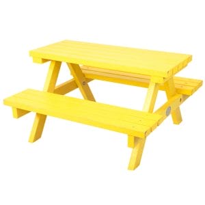 Kids-Picnic-Table-Yellow-Back-Hire-Melbourne