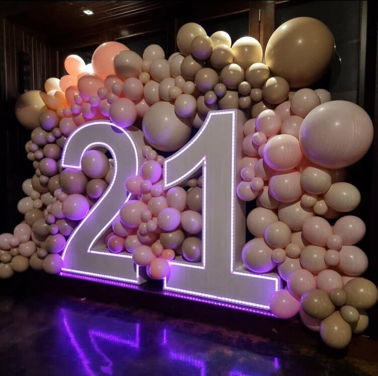 large light up numbers - 21