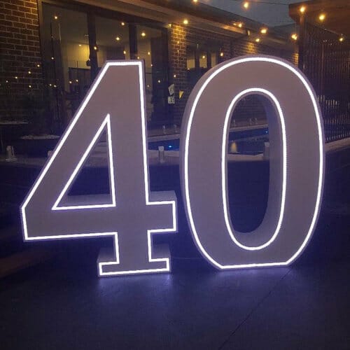 Large light up numbers