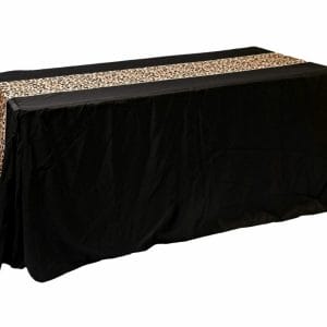 Leopard print table runner