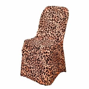 Leopard print chair covers