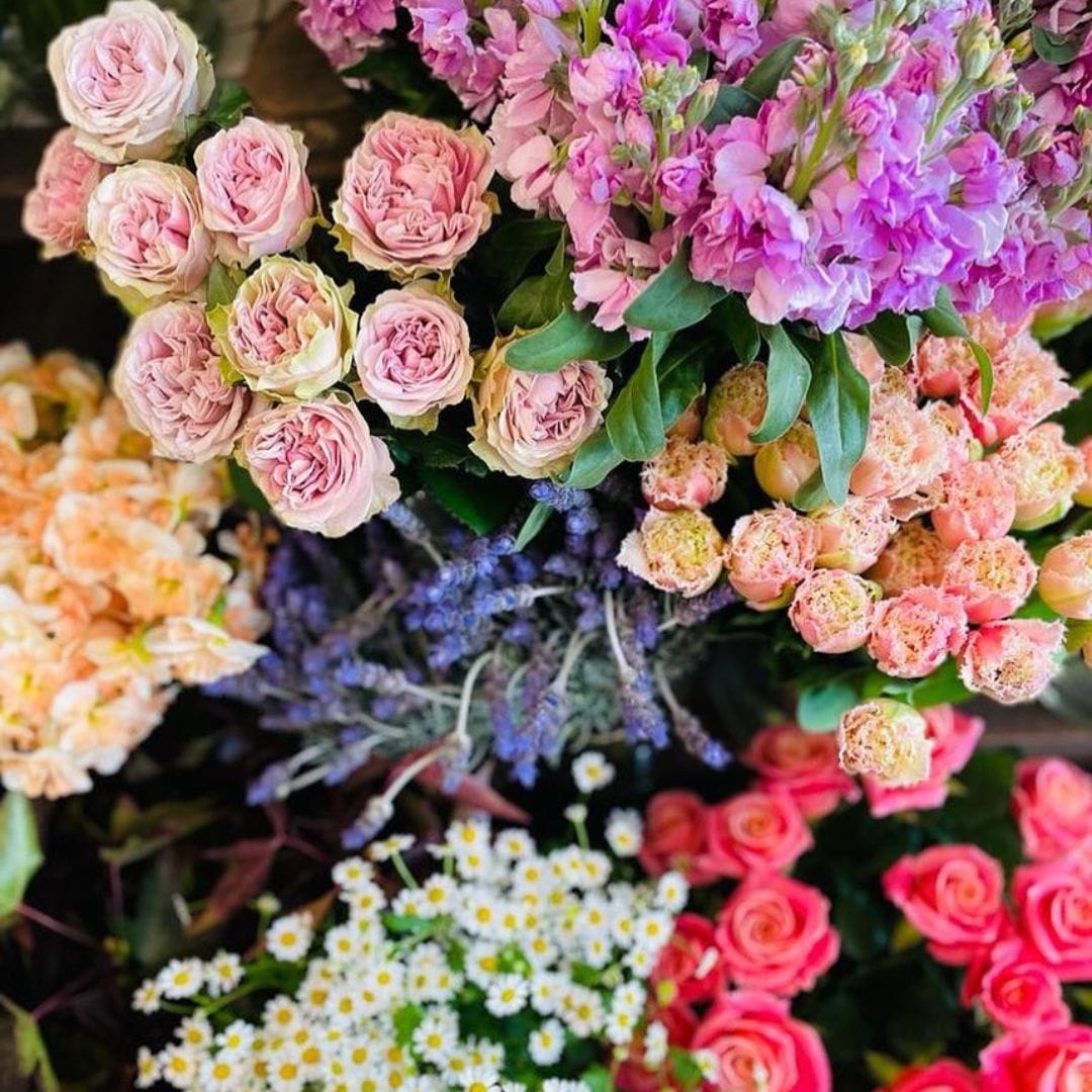 colourful floral arrangements by bespoke botanics