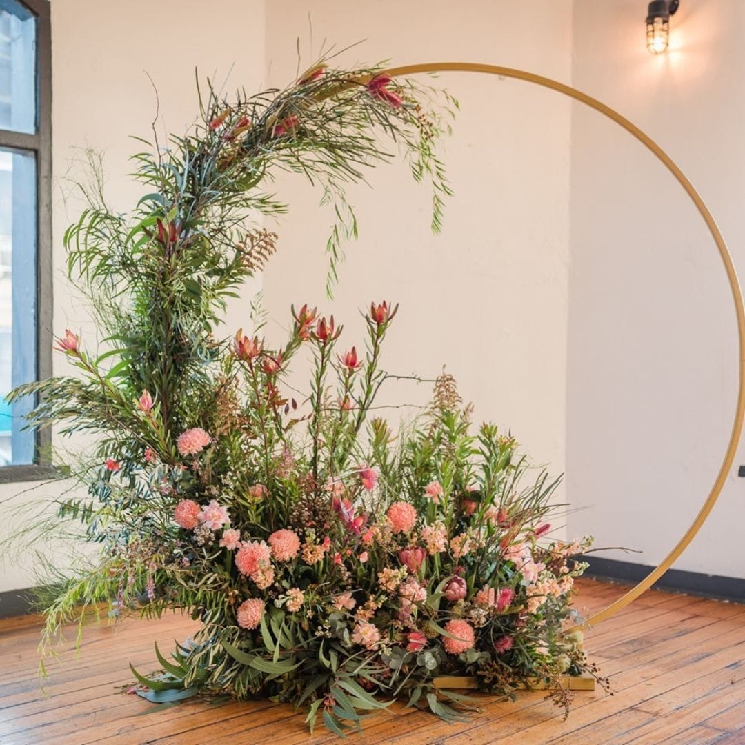 round arch by thrive flowers