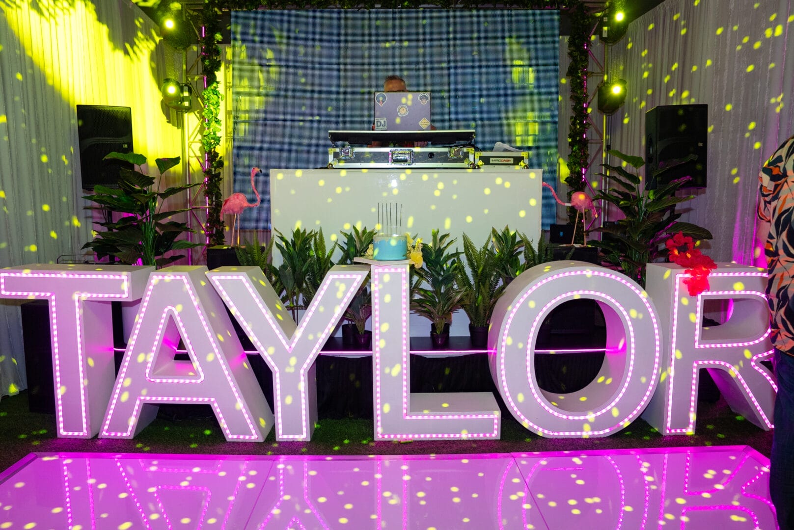 TAYLOR light up letters